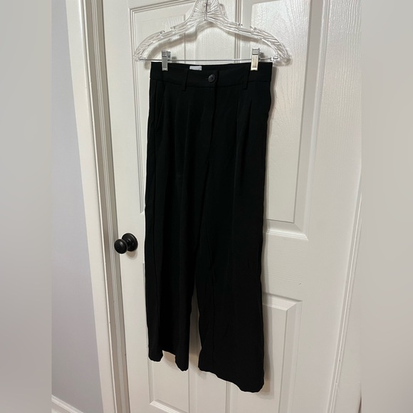 PRINCESS POLLY Black Archer Pants / wide leg trouser size 4 - Picture 2 of 8